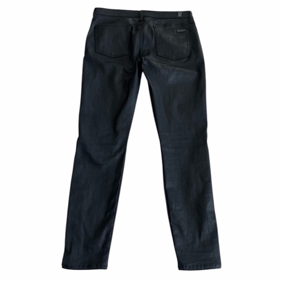 7 For All Mankind Black & Charcoal Contrast Zip Pants (Size‎ 30) - Picture 2 of 12